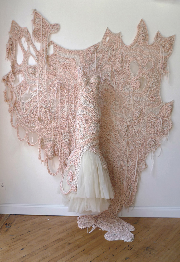 Julia Ramsey knitted wedding dress - Shortrounds Knitwear