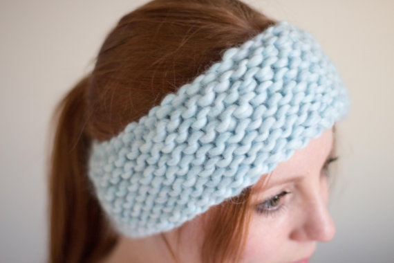 Handmade chunky knitted headband - Shortrounds