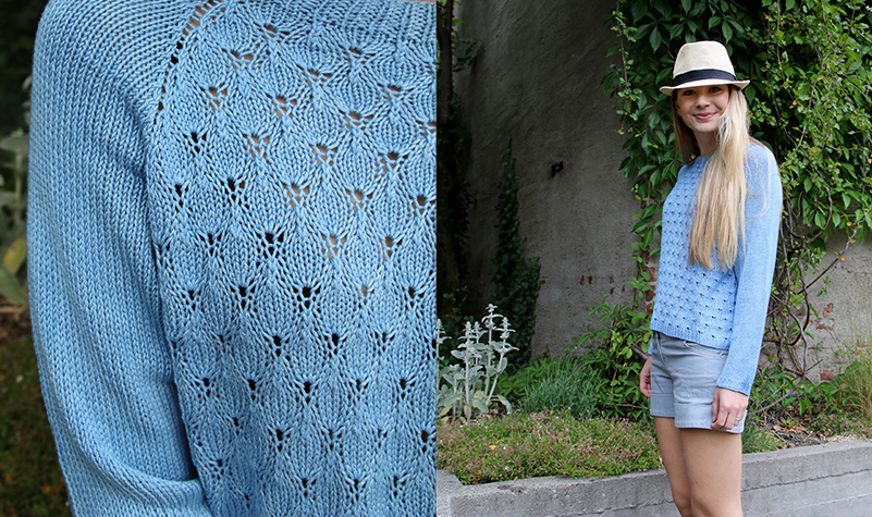 Peacock Sweater for Summer by Pickles - Shortrounds Knitwear