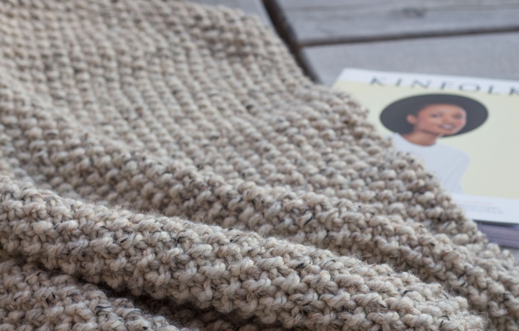 Seed stitch blanket - Shortrounds Knitwear