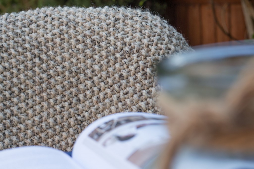 Seed stitch blanket - Shortrounds Knitwear