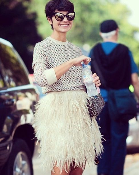 Fringe skirt jumper - AW15 trends - Shortrounds Knitwear