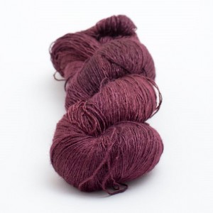 DyeForYarn Tussah Silk Lace in Blood Violet - Shortrounds Knitwear