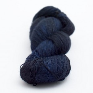 DyeForYarn Tussah Silk Lace in Shattered Night - Shortrounds Knitwear
