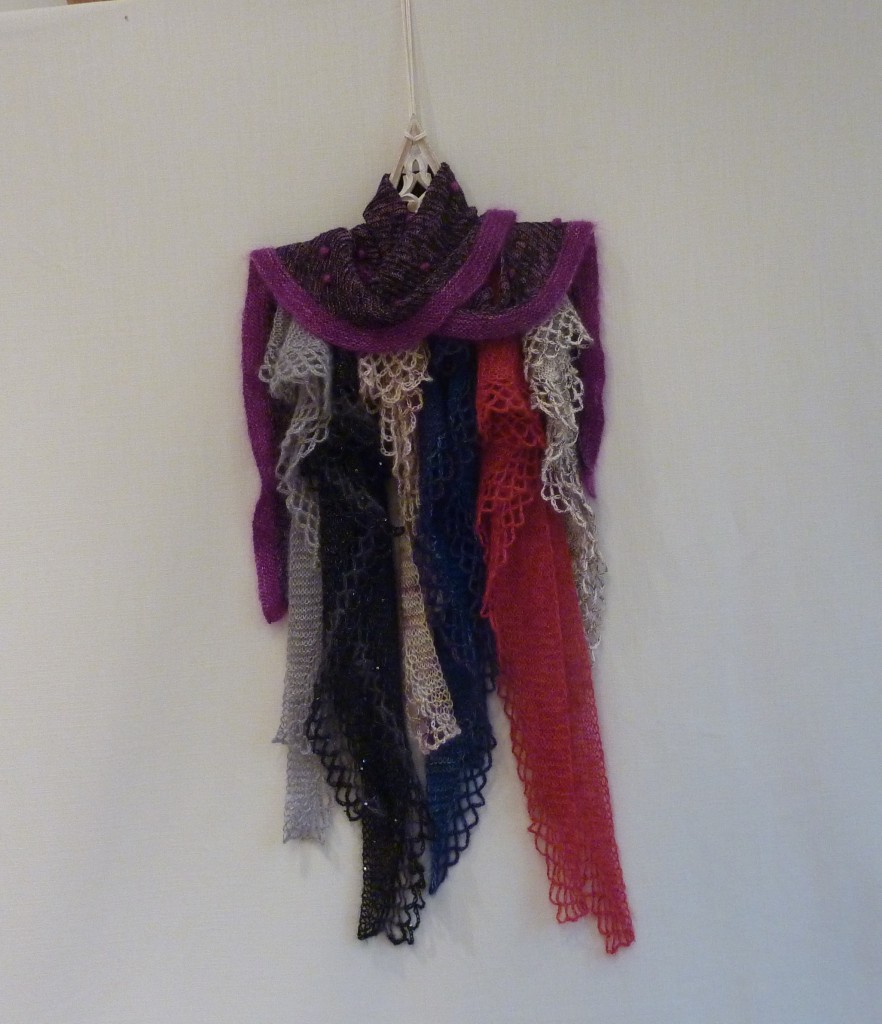 Assorted Fishtail mohair and silk shawls and scarves | Shortrounds Knitwear
