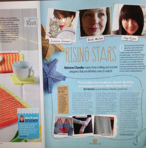 Rising Stars in Let's Knit magazine April 2016 | Shortrounds Knitwear