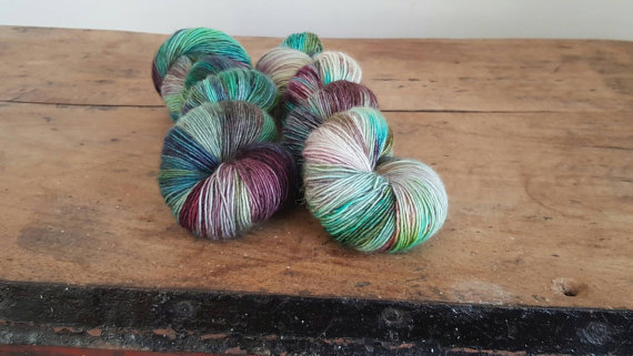 Suzy Parker Yarns Merino Singles in Peacock Dance | Shortrounds Knitwear